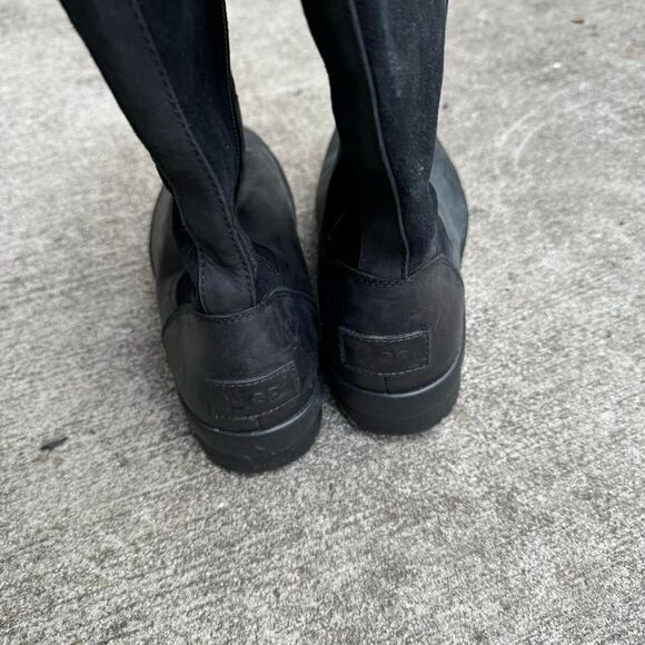 Ugg Zarina Boot Women's Size 8.5 Knee High Suede Black Buckle Lined Fairycore‎ - Picture 8 of 8